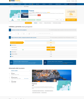 Crucero por el Mediterráneo desde Barcelona desde 199€ pensión completa con Logitravel