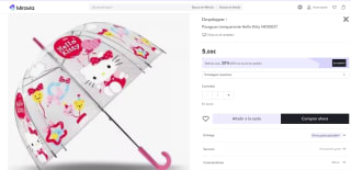 Recopilación de paraguas infantiles por 6,50€ dos unidades