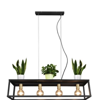 Trio Vito - Hanglamp - Zwart voor €36,99 bij FonQ