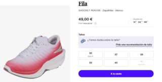 Zapatillas de Mujer Fila SHOCKET RUN EM por 49€