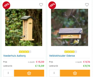 Tot 35% korting tijdens de Summer sale van de Vogelbeschermingshop