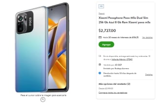 Xiaomi Pocophone Poco M5s 256GB 8GB por $2,727 en Bodega Aurrera