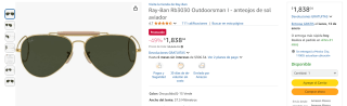 Anteojos de Sol Ray-Ban Rb3030 Outdoorsman I por $1,838 | Amazon