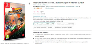 Videojuego Hot Wheels Unleashed 2 Turbocharged Nintendo por 19,99€