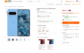 Teléfono móvil Google Pixel 8 Pro 5G 12/128GB por solo 626,99€