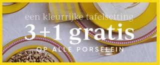 3+1 gratis op alle porselein bij Pip Studio