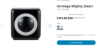 Luchtreiniger COWAY Airmega Mighty AP-1512HH zwart/wit voor €191 bij Coway