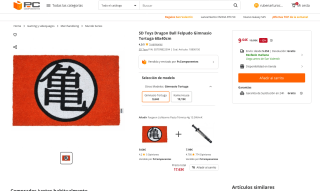 Felpudo Gimnasio Tortuga 60x40cm Dragón Ball por solo 9,64€