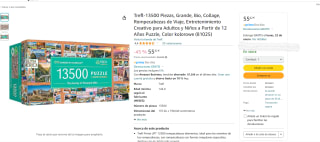 Reto Bio, Collage, Rompecabezas de Viaje marca Trefl-13500 Piezas por 55,42€