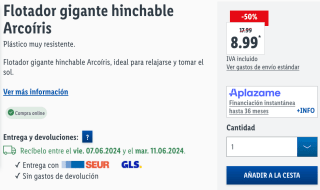 Descuento hasta 50% Selección productos de verano en tienda LIDL