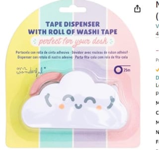 Portacelo + Cinta Adhesiva - Nube Mr Wonderful por 4,98€