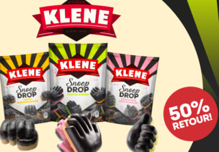 Probeer Klene snoepdrop met 50% cashback via Justmore