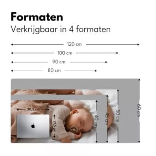 Bureauonderleggers met eigen foto 80x40 cm voor €20,43 (incl. verzending) met code