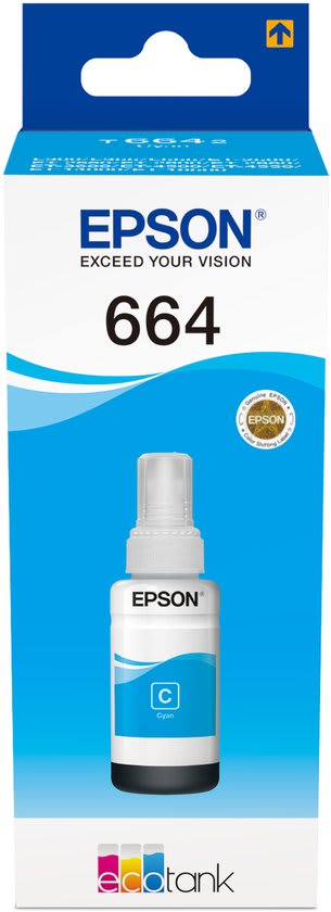 Epson T6642 EcoTank Cyan printerinkt voor €5,38 bij Bol