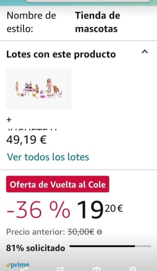 Barbie Tienda de Mascotas por 19,20€.