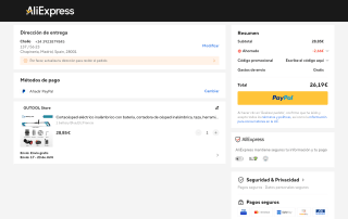 Cortacésped eléctrico inalámbrico por 26,19€