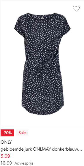 Tot 82% korting in de sale bij Wehkamp