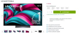 LG OLED 4K 77C54LA (2025) voor €2.698 bij Plasmavisie