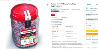 Tacos fischer 557384 8x40/400 unidades por 22.99€