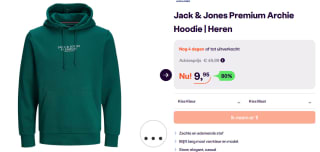 Jack & Jones Premium Archie Hoodie voor €9,95 op iBood