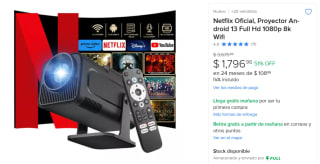 Proyector Netflix Oficial FHD 1080p por $1,797 | Descuento Mercado Libre