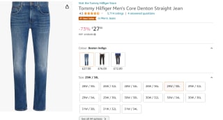 Tommy Hilfiger Men's Core Denton Straight heren jeans voor €31,60 bij Amazon