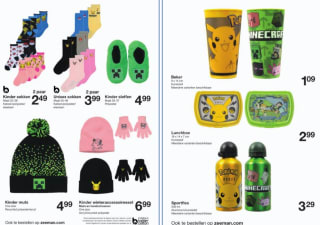 Gamer artikelen van Pokémon, Sonic en Minecraft vanaf €1,09 bij Zeeman