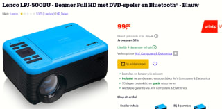 Lenco LPJ-500BU - Beamer Full HD voor €99,95 bij bol.com