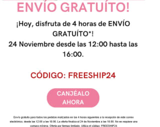Envío gratuit sin mínimo de compra en Erborian