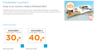 Tot 50% korting op fotoboeken voucher bij Smartphoto