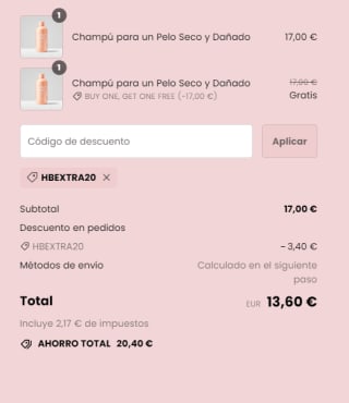 Super PROMO Compra uno y otro Gratis + 20% EXTRA descuento pedido final