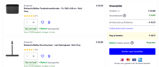 2de halve prijs op geselecteerde Brabantia Badkamer Accessoires bij Bol.com