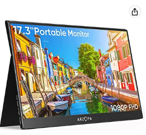 Monitor portátil Arzopa 17,3" por 158.89€