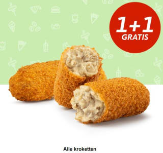1+1 gratis op alle kroketten bij Kwalitaria
