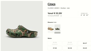 Crocs Classic camouflagekleur voor €32,99 bij Zalando-lounge