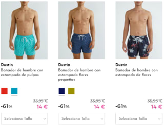 DUSTIN - Bañadores por 14€