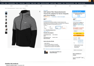 Chaqueta con Capucha Adultos Running NIKE desde 60€