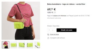Bimba y Lola - Bolso bandolera rosa por 69€