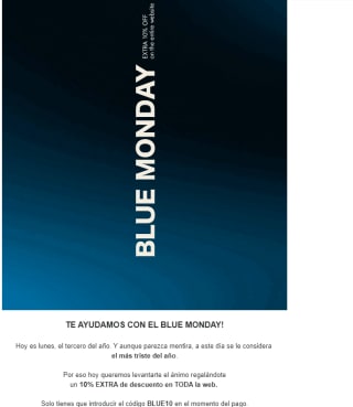 Blue monday descuento de -10% en Sophie and Lucie