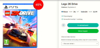 LEGO 2K Drive, PS5 voor €28 bij Nedgame