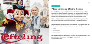 €7 korting op tickets voor Efteling voor Videoland abonnees