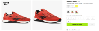 Zapatillas Reebok Nano X4 Cross Training por 64,99€