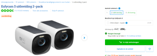 Eufycam 3 Camerakit uitbreiding 2-pack voor €258 bij Coolblue