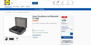 Tocadiscos Lenco con Bluetooth TT-13BK por 35.99€