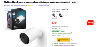 Philips Hue Secure Camera - batterij, wit voor €139 bij Bol