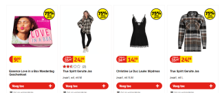 Magazijn outlet met tot 75% extra korting bij Kruidvat