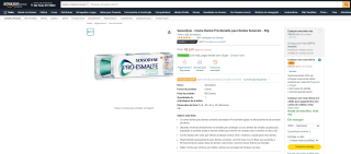 Creme Dental da Sensodyne Pró-Esmalte de 50g - R$ 8,01