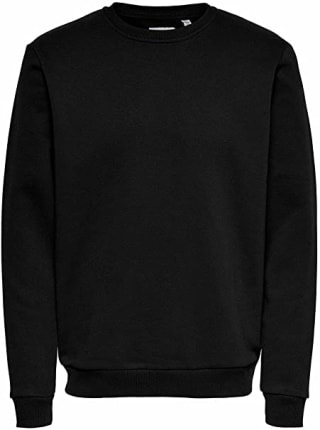 Only & Sons heren Sweater zwart voor €12,51 bij Amazon