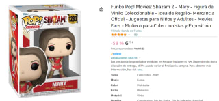 Funko Pop! Movies: Shazam 2 - Mary por 6,75€