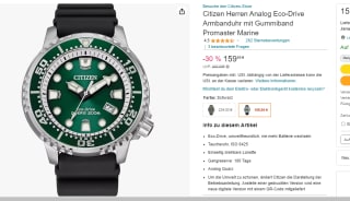 Reloj Citizen Promaster Marine BN0158-18X por 159.99€